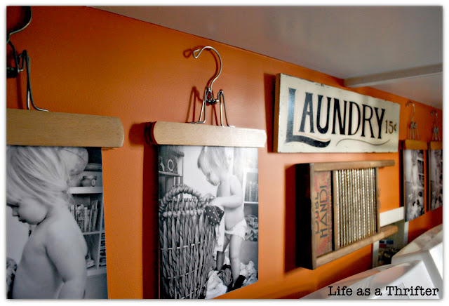 Slack Hangers become Art Hangers in the Laundry