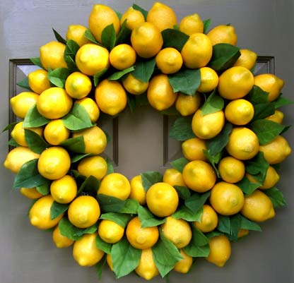 Yellow Lemon Door Wreath | It's all about Yellow! | An Extraordinary Day