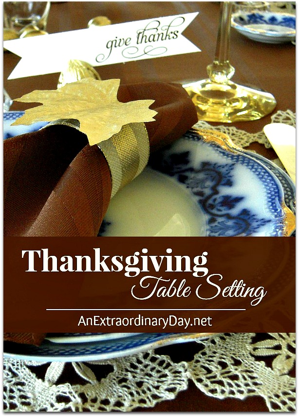 Dressing up the Thanksgiving Table