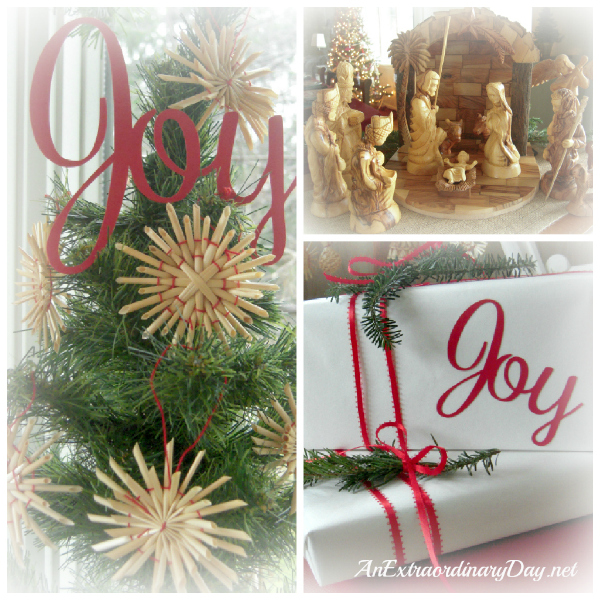 AnExtraordinaryDay.net - Inspiring Christmas Joy Collage - Olive Wood Nativity - Swedish Ornaments - Christmas decorations