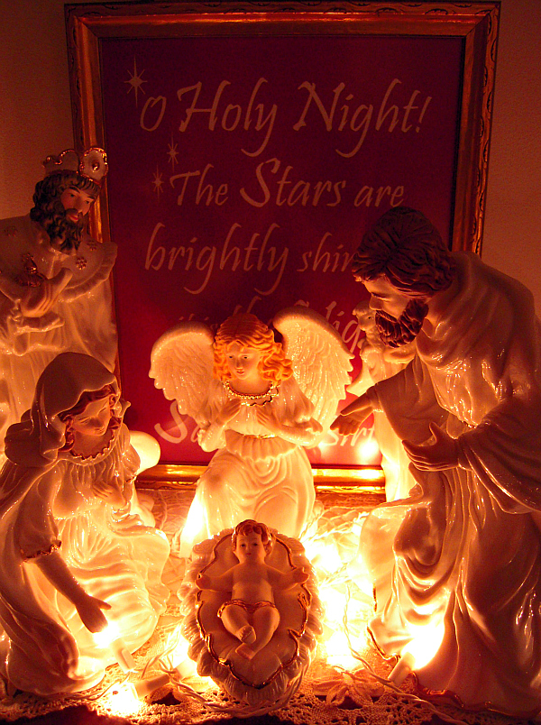 O Holy Night - Porcelain White Nativity