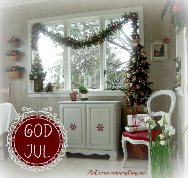 Christmas Room - GOD JUL - Merry Christmas in Swedish | AnExtraordinaryDay.net