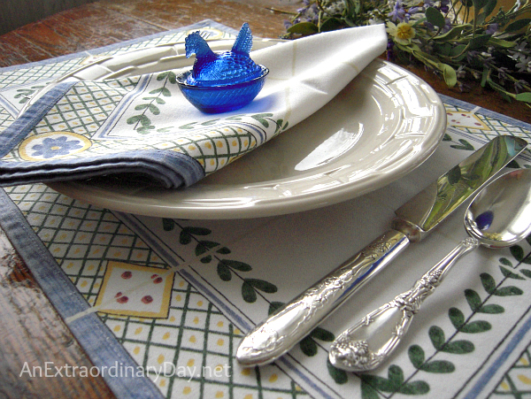 Provincial Styled Table Setting :: AnExtraordinaryDay.net