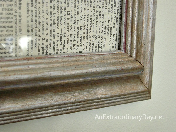 Refresh a Tired Gold Frame with Craft Paint :: AnExtraordinaryDay.net