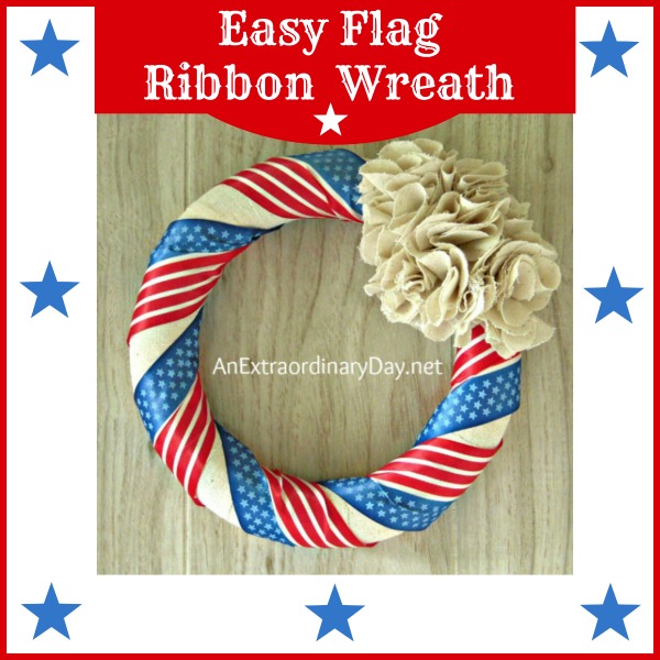 Easy Patriotic Wreath & Tutorial ::  AnExtraordinaryDay.net