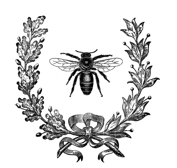 French Bee Graphic from the Graphics Fairy