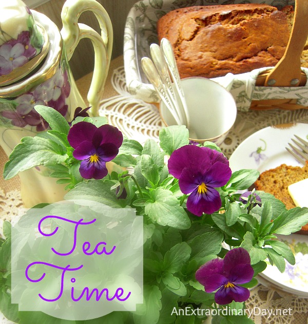 Tea Time & Violas :: AnExtraordinaryDay.net