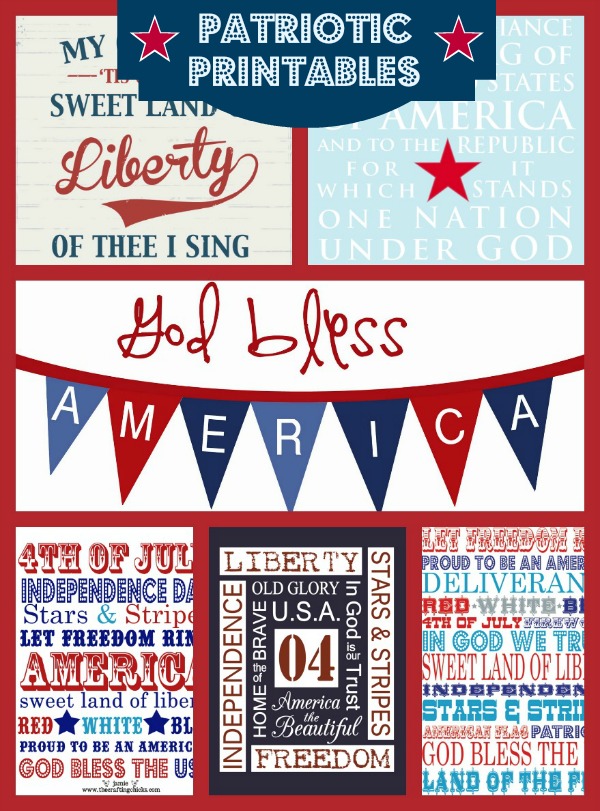 A Round up of 4th of July Printables :: AnExtraordinaryDay.net