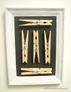 Laundry Room Decor :: Clothespin Art for the Makeover - An ...