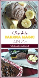 Yummy Chocolate Banana Magic Sundae : :AnExtraordinaryDay.net