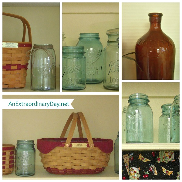 Vintage Ball Jar Decor for the Laundry Room Makeover :: AnExtraordinaryDay.net
