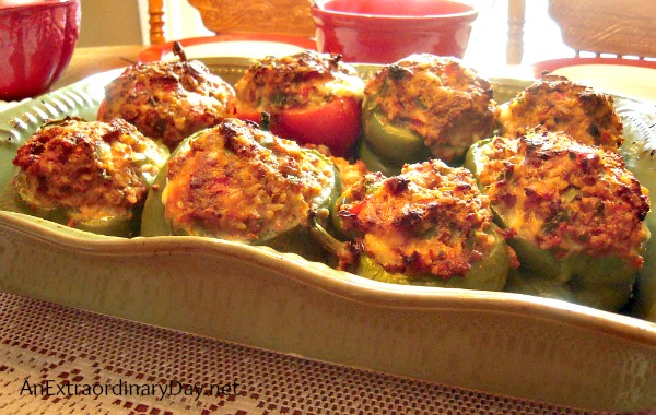 Day 14 of #31Days :: Be Hospitable :: Yummy Stuffed Peppers :: AnExtraordinaryDay.net