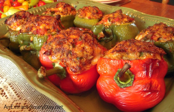 Day 14 of #31Days :: Be Hospitable :: Yummy Stuffed Peppers :: AnExtraordinaryDay.net