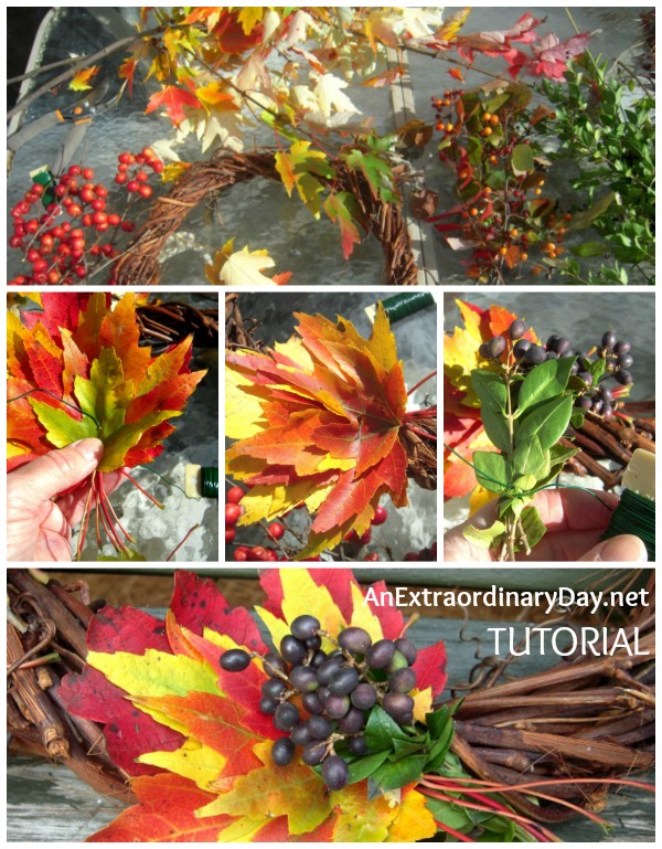 Day 24 :: Natural Fall Wreath Tutorial :: AnExtraordinaryDay.net :: Be Creative :: #WreathTutorial 