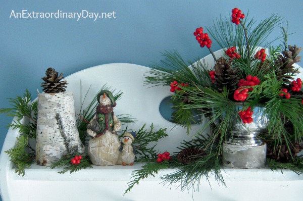 A Woodland Touch :: Natural Greens & Birch :: 12 Days of Christmas :: AnExtraordinaryDay.net