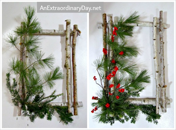 How to Create a Birch Wreath ~ a tutorial :: AnExtraordinaryDay.net
