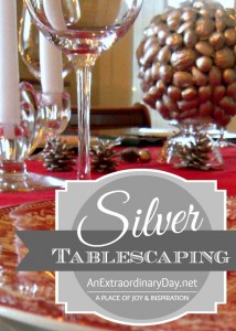 Silver Table Setting for Christmas :: 12 Days of Christmas :: The Week at a Glance 12-21 AnExtraordinaryDay.net