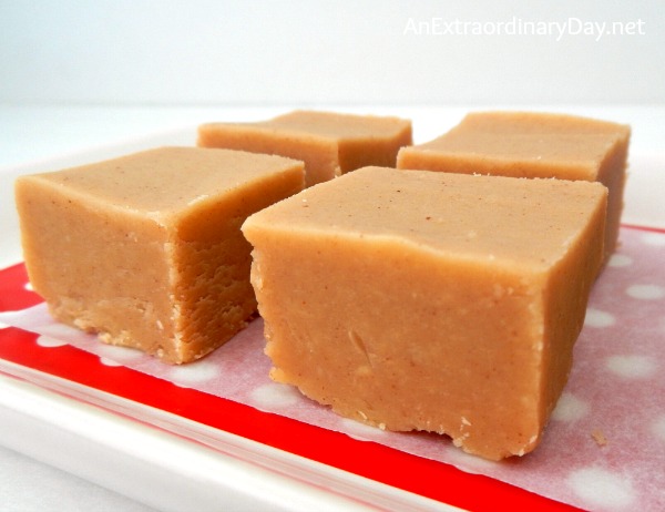 Creamy Peanut Butter Fudge :: AnExtraordinaryDay.net