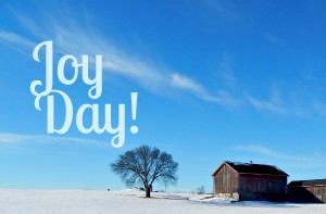 Joy Day! :: Brilliant Blue Sky with Barn and Tree :: AnExtraordinaryDay.net