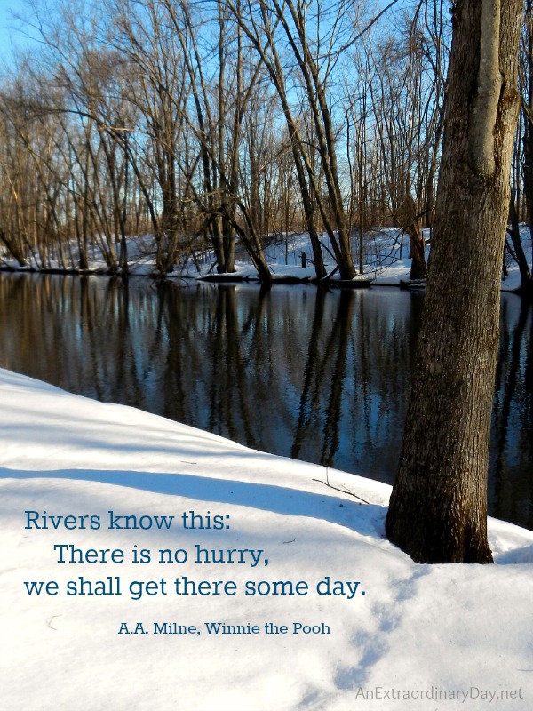 Rivers Quote by A.A. Milne in Winnie the Pooh  :: AnExtraordinaryDay.net