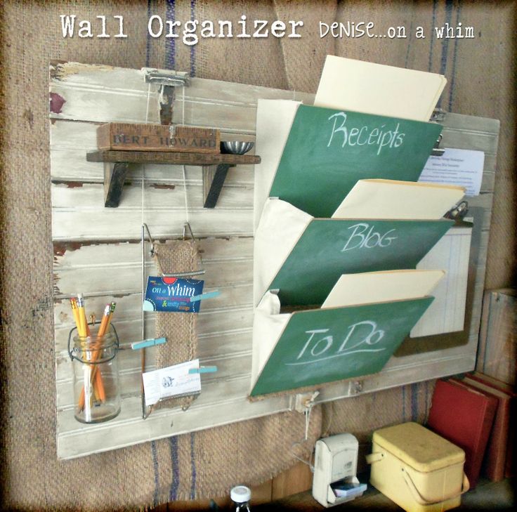 Junk Style Wall Organizer by Denise on a Whim :: A Project Inspire(d) feature at AnExtraordinaryDay.net