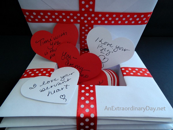 Words of Affirmation in a Box Disguised as a Stack of Letters:: AnExtraordinaryDay.net