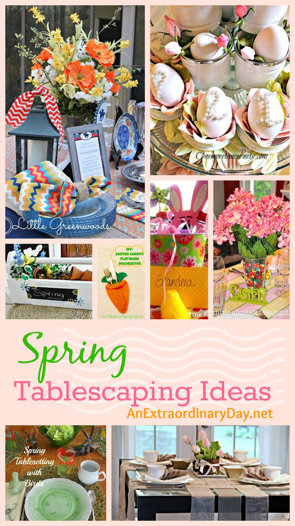 Spring Tablescaping Ideas :: Project Inspired Features 3-31 ::  AnExtraordinaryDay.net