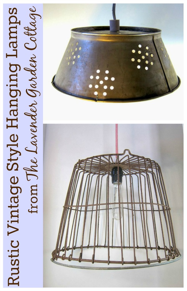 Rustic Hanging Lamps by Lavender Garden Cottage - a Project Inspire{d} feature at AnExtraordinaryDay.net