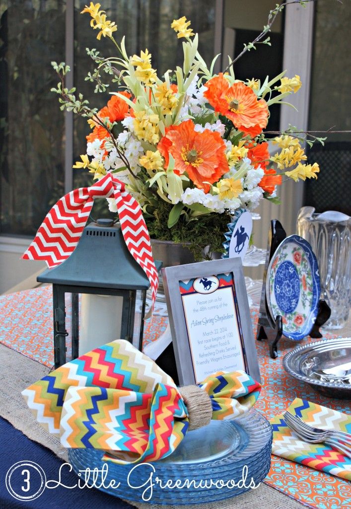 Race Day Tablescape by 3 Little Greenwoods :: A Project Inspire{d} feature at AnExtraordinaryDay.net