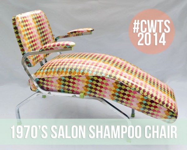 1970's Salon Shampoo Chair Makeover by Hearts and Sharts at Project Inspired Feature at AnExtraordinaryDay.net
