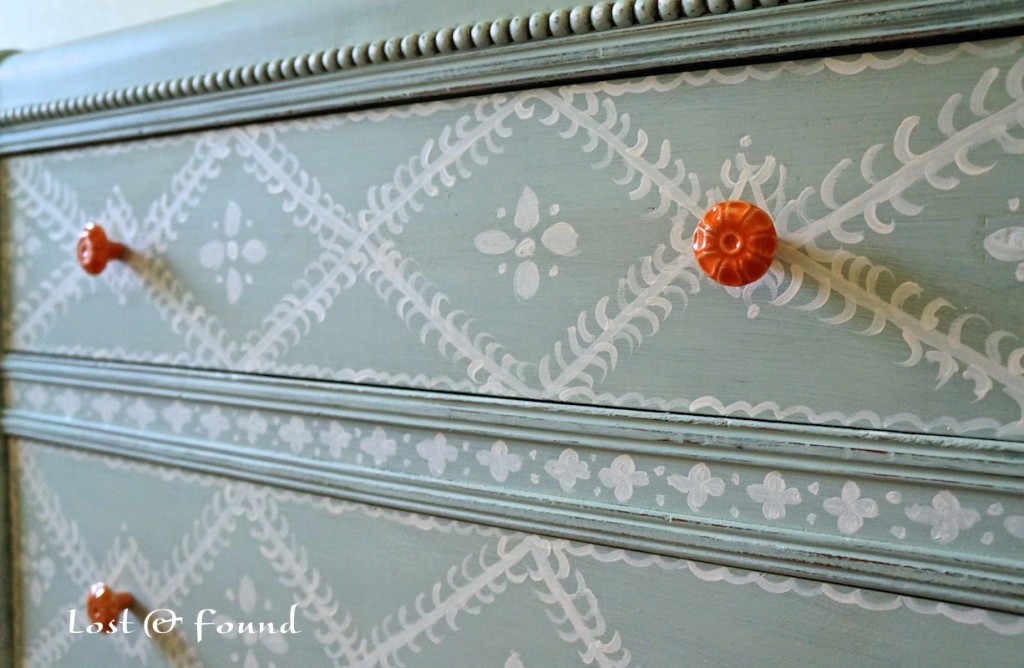 Waterfall Chest of Drawers Makeover by Lost and Found ~ a Project Inspired feature at AnExtraordinaryDay.net