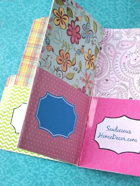 Easy Pocket Folder Organizer Tutorial & Giveaway by Sewlicious Home Decor a Project Inspired feature at AnExtraordinaryDay.net