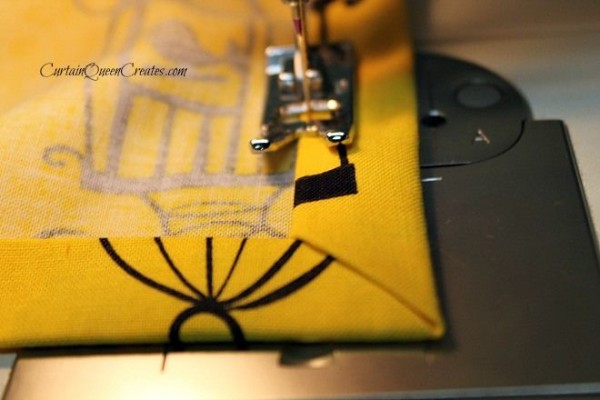 Napkin Hemming Sewing Tutorial by Curtain Queen Creates - a Project Inspired feature at AnExtraordinaryDay.net