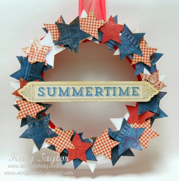 Summertime Wreath from Katy by Vintage Zest