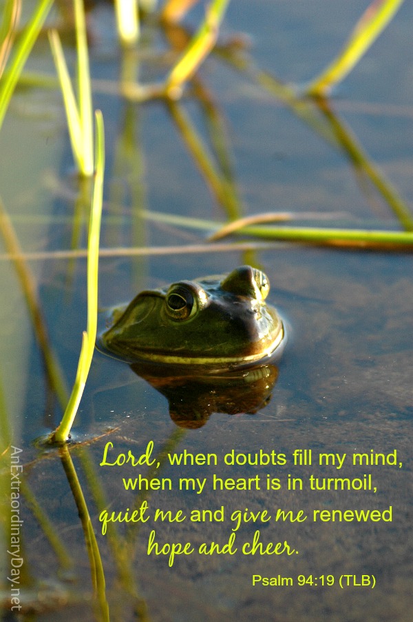 Lord....quiet me :: Scripture Quote :: A Prayer for When Doubts Fill My Mind :: AnExtraordinaryDay.net