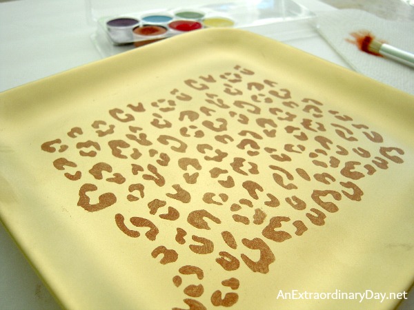 Leopard Print FolkArt Stencil1 Stencil Tutorial #plaidcrafts