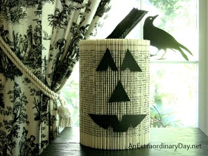 Book Page #Pumpkin and Stem Tutorial by AnExtraordinaryDay.net