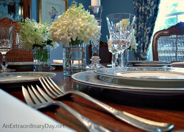 Waterford Crystal :: Wedgwood Tablescape :: Encouragement in the Muck of Life :: AnExtraordinaryDay.net