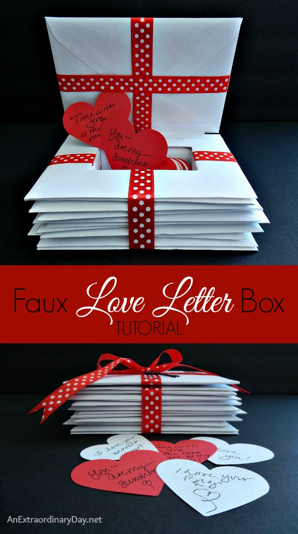 Faux Love Letter Box Tutorial 