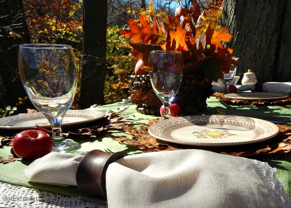 Mother Nature provides table decor for you next fall or Thanksgiving table setting