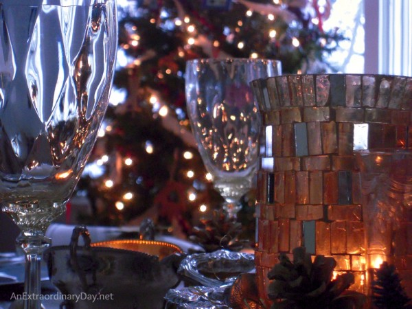 Crystal and candlelight and 7 Tips for Stress Free Holiday Entertaining 