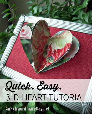 Easy 3-D Valentine's Heart Tutorial