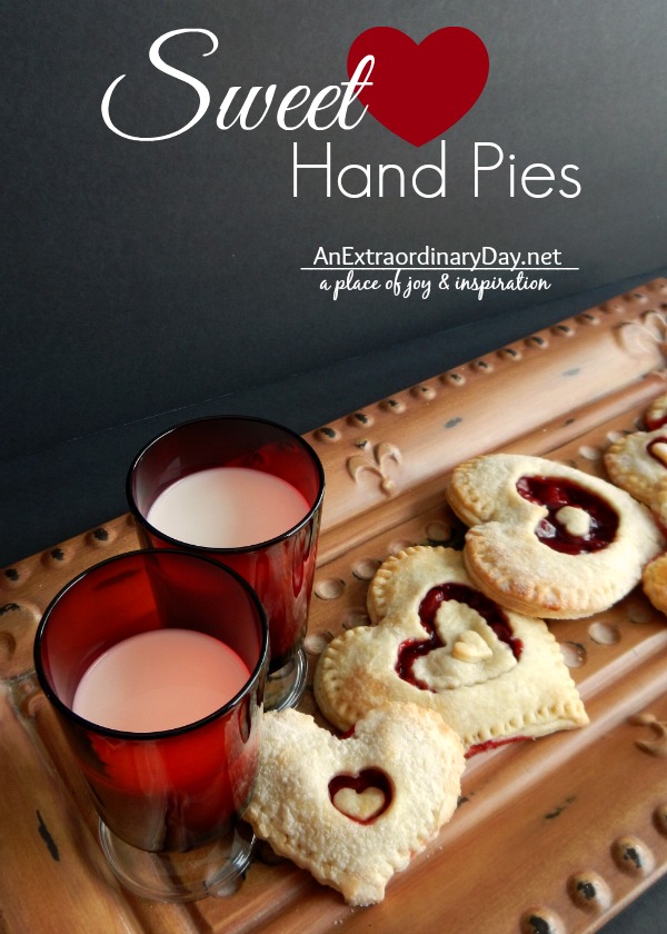 Sweet Heart Hand Pies for Valentine's Day Treats  AnExtraordinaryDay.net