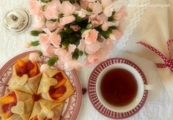 Tea, Flowers, and Tarts - Dainty Envelope Fruit Tarts - AnExtraordinaryDay.net