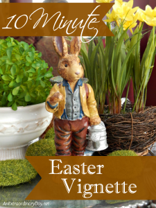 Quick and Easy 10 minute Easter vignette