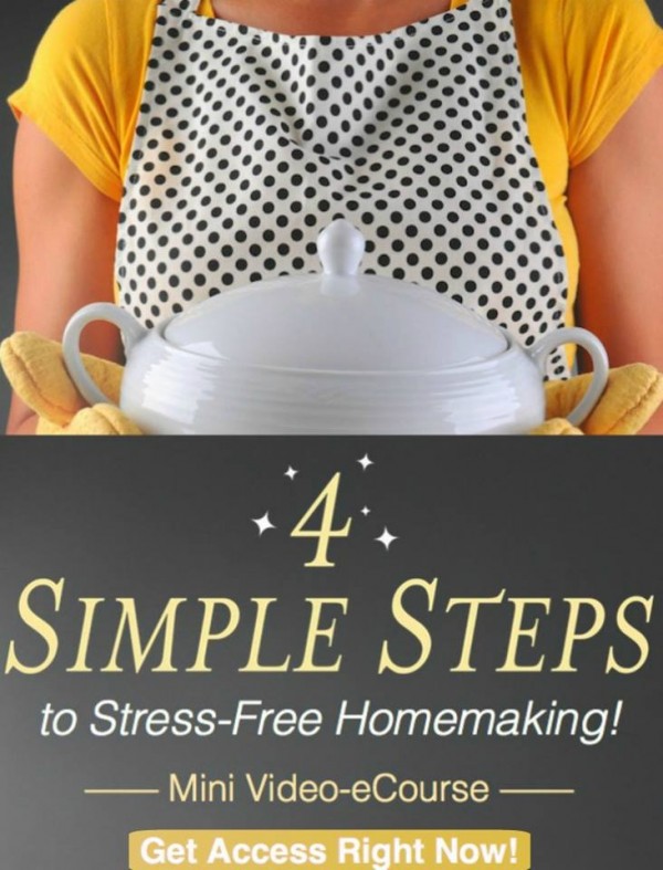 Get access now to 4 Simple Steps to Stress Free Homemaking
