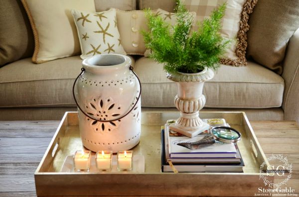 Inspiration and styling tips for the "not-so" perfect fall coffee table.