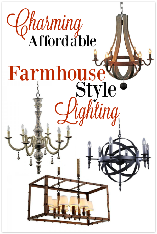 Do you ever feel overwhelmed in choosing lighting for your home? Don't miss these tips for choosing affordable farmhouse style lighting for your home. 