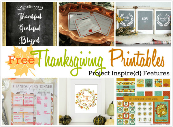Fabulously Free Thanksgiving Printables from Project Inspire{d} at AnExtraordinaryDay.net