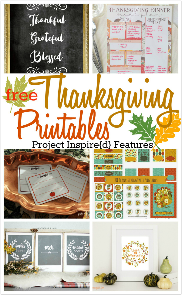 It's the little things that help make our holidays memorable. Take advantage of these fabulous free Thanksgiving printables. I love how someone else has done all the work... we just need to print them off and use them. I can't wait! What's your favorite?